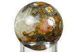 Colorful Polished Marcasite Agate Sphere - Indonesia #308985-1